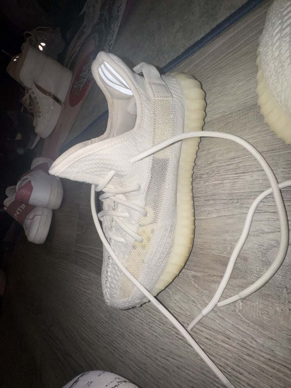 adidas Yeezy Boost 350 V2 White Bone Mens Shoes HQ6316 Size 11